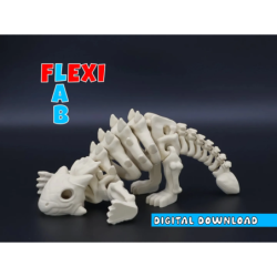 Esqueleto Flexible de Anquilosaurio | Juguete 3D 3-5 años | Masterpiece 3D