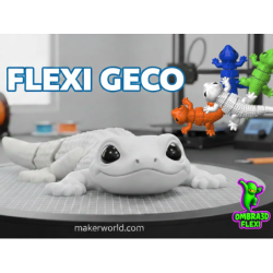 Gecko Flexible de Colores | Juguete 3D 3-5 años | Masterpiece 3D