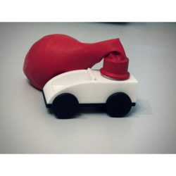 Carro Impulsado por Globo | Juguete 3D 3-5 años | Masterpiece 3D