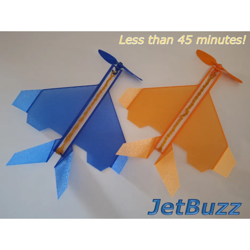 Avión de Cuerda JetBuzz | Juguete 3D 5-7 años | Masterpiece 3D