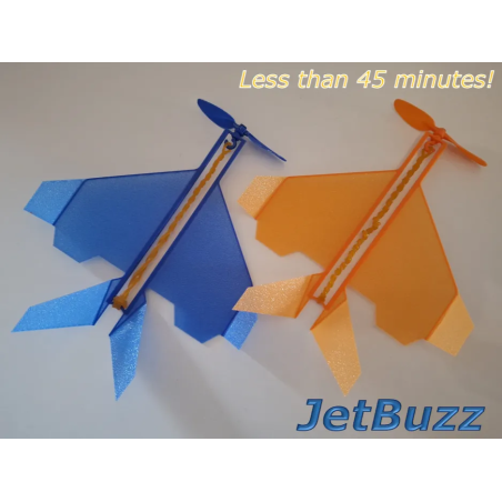 Avión de Cuerda JetBuzz | Juguete 3D 5-7 años | Masterpiece 3D