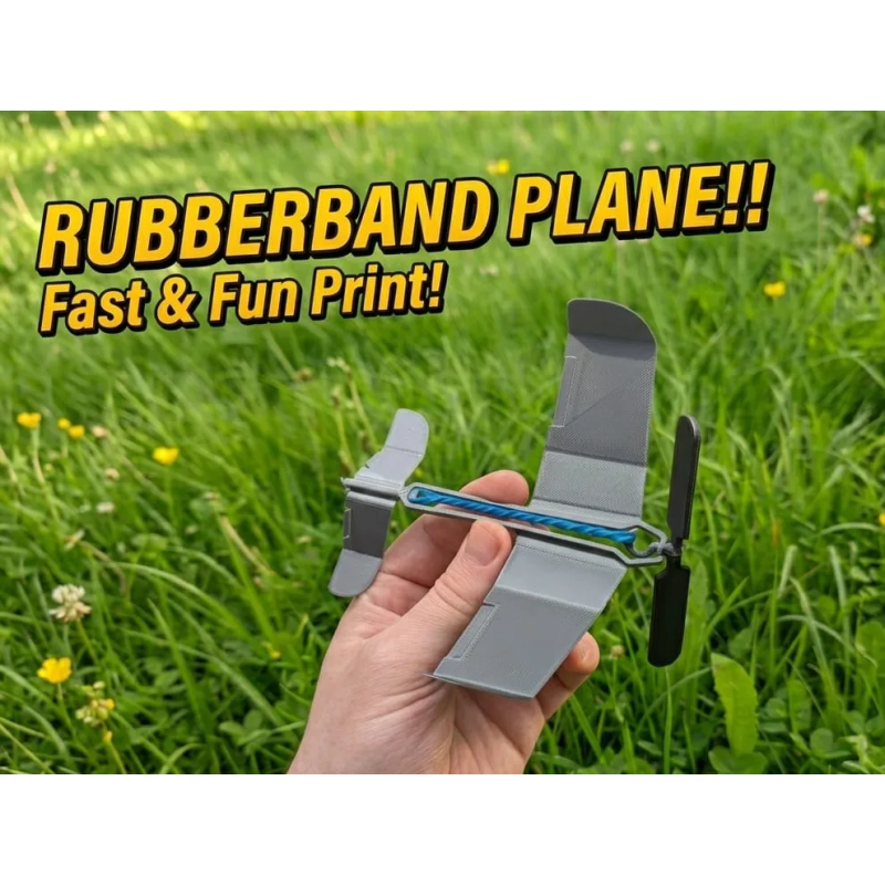Avión de Bandas Elásticas | Juguete 3D 5-7 años | Masterpiece 3D