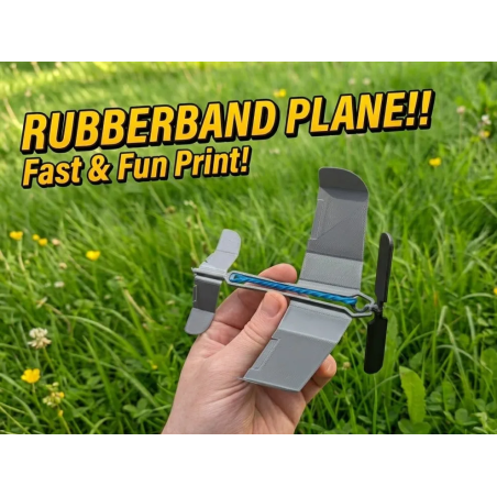 Avión de Bandas Elásticas | Juguete 3D 5-7 años | Masterpiece 3D