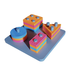 Juego de clasificación de texturas Montessori + patrones