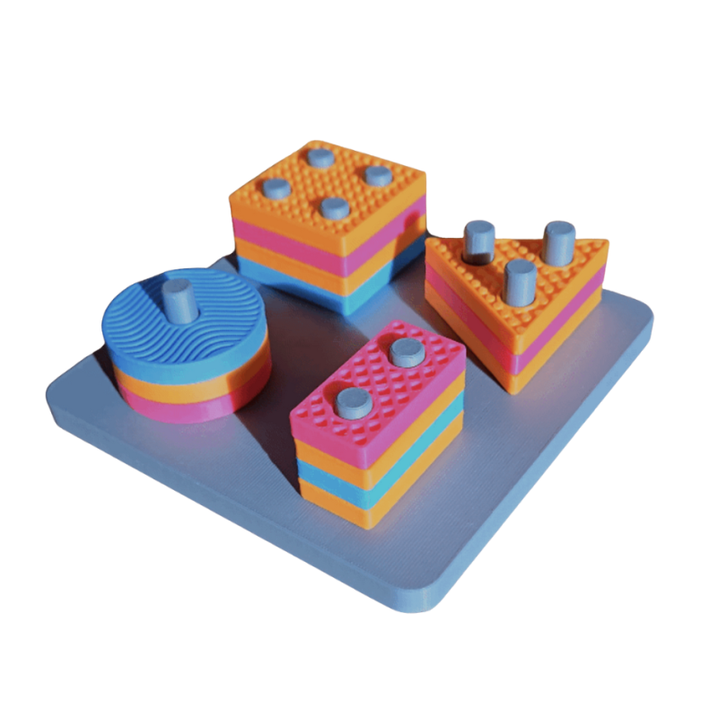 Juego de clasificación de texturas Montessori + patrones