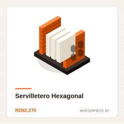 Servilletero Hexagonal | Masterpiece 3D Impresiones
