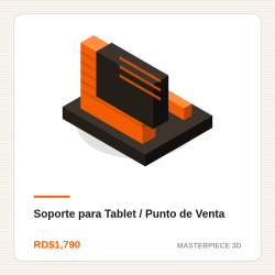 Soporte para Tablet / Punto de Venta | Masterpiece 3D Impresiones